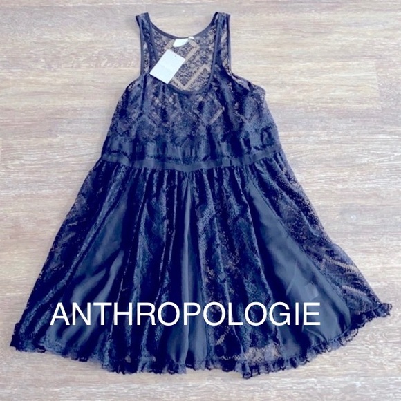 💯✅ AUTHENTIC ANTHROPOLOGIE LACE SHEER TOP/DRESS - Picture 7 of 10